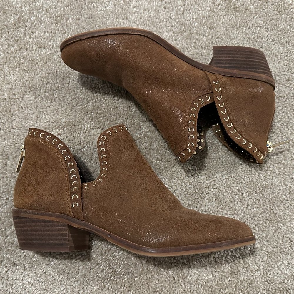 Vince Camuto Prafinta Suede Cutout Boots Size 8